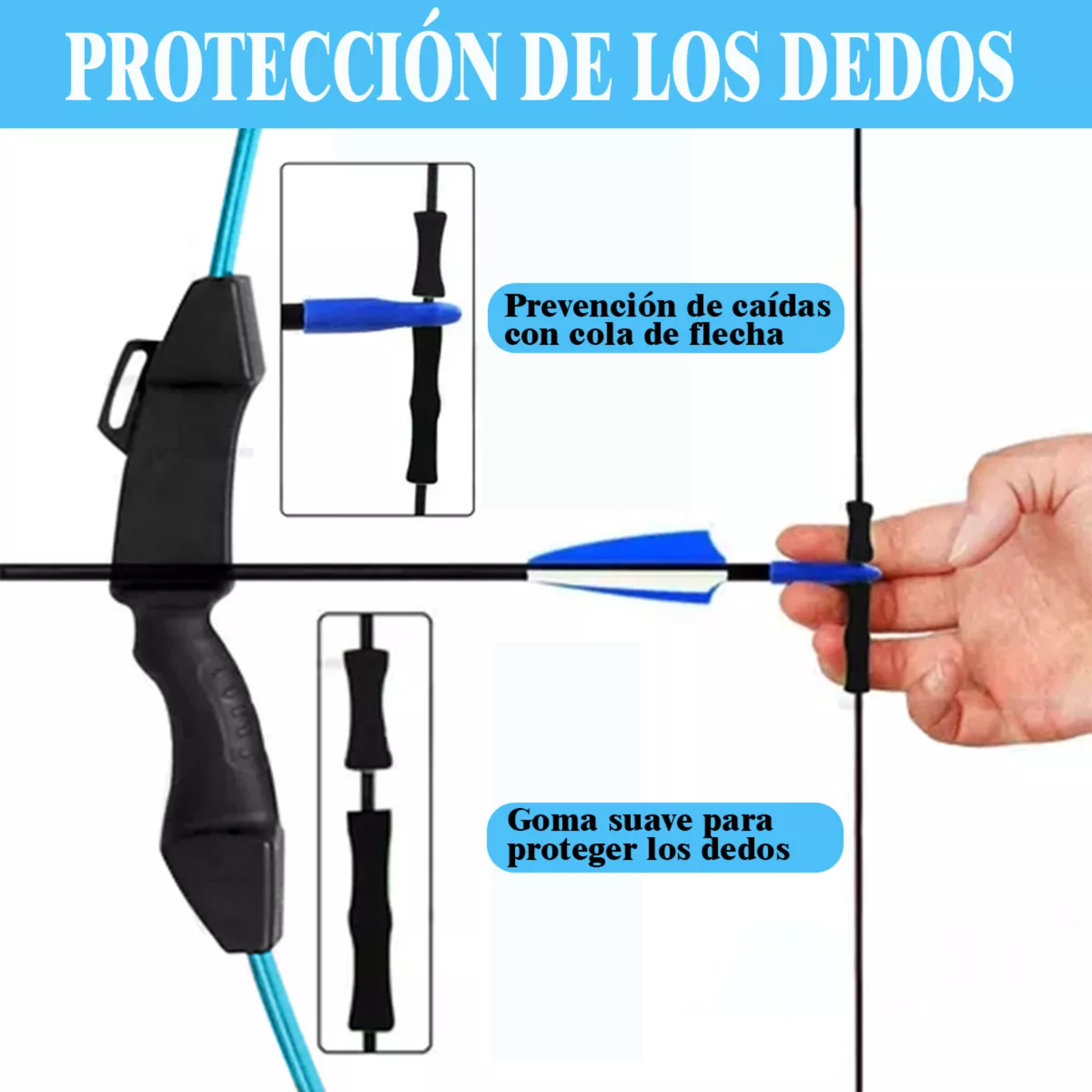 Arco Recurvo Deportivo Con Flechas Y Accesorios Para Niño
