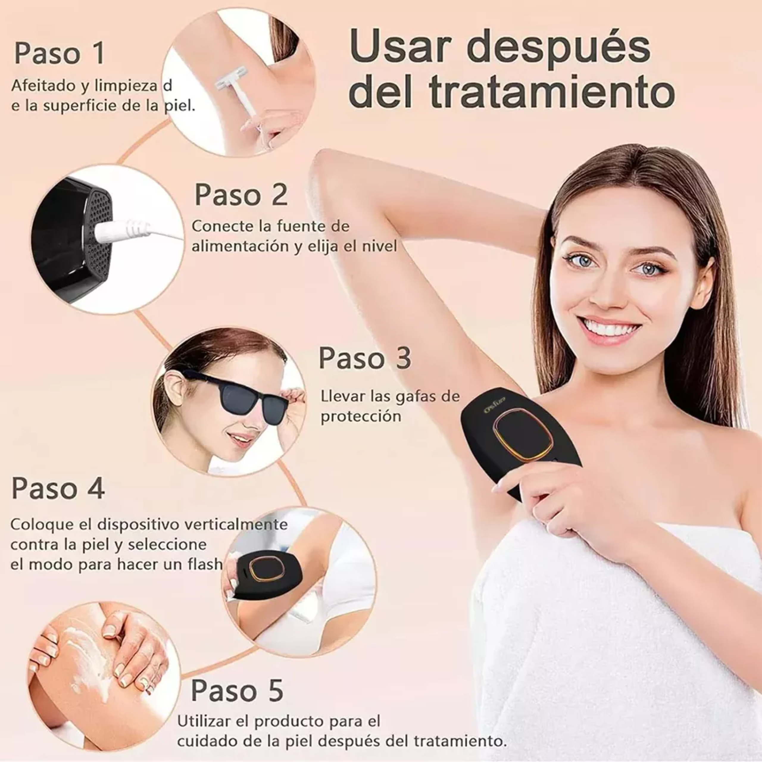 Depiladora Permanente Láser 999,999 Flashes Facial Y Corpora