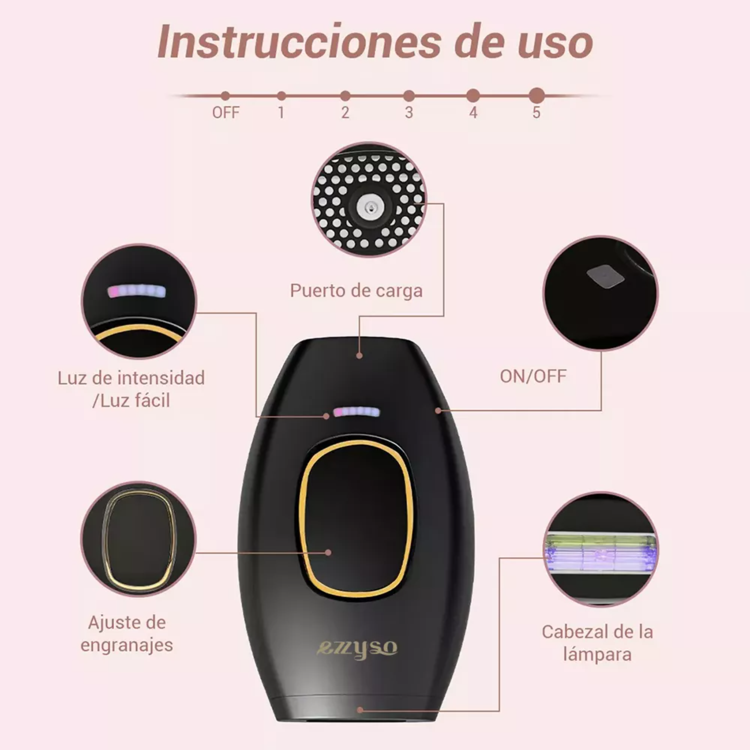 Depiladora Permanente Láser 999,999 Flashes Facial Y Corpora