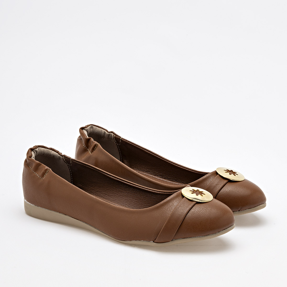 MORAMORA ISA FLATS MUJER CASUAL COLOR CAFE