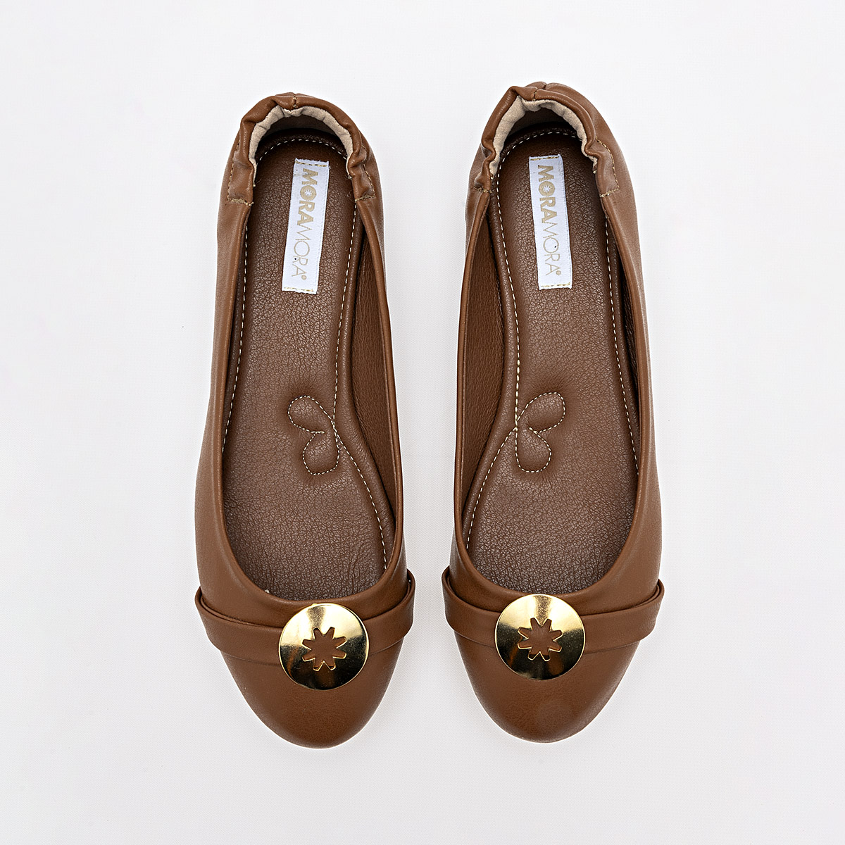 MORAMORA ISA FLATS MUJER CASUAL COLOR CAFE