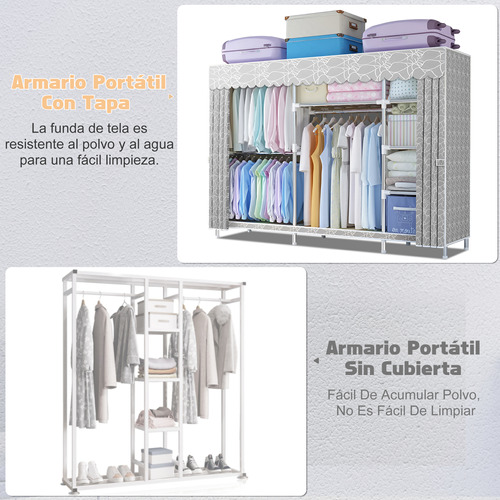 Armario Armable Ropero Closed Closet Organizador Ropa 205cm