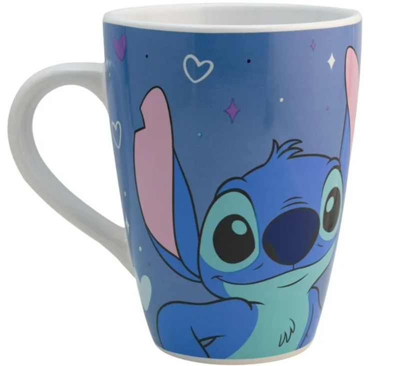 Taza Stitch Grande Tarro Belly de ceramica capacidad 900 ml