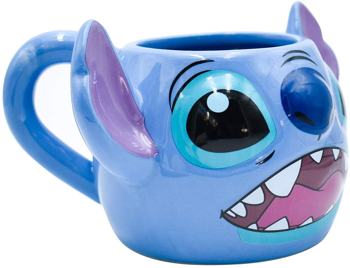 Stitch Taza 3D Tarro Disney Lilo & Stitch Ceramica capacidad 325 ml 