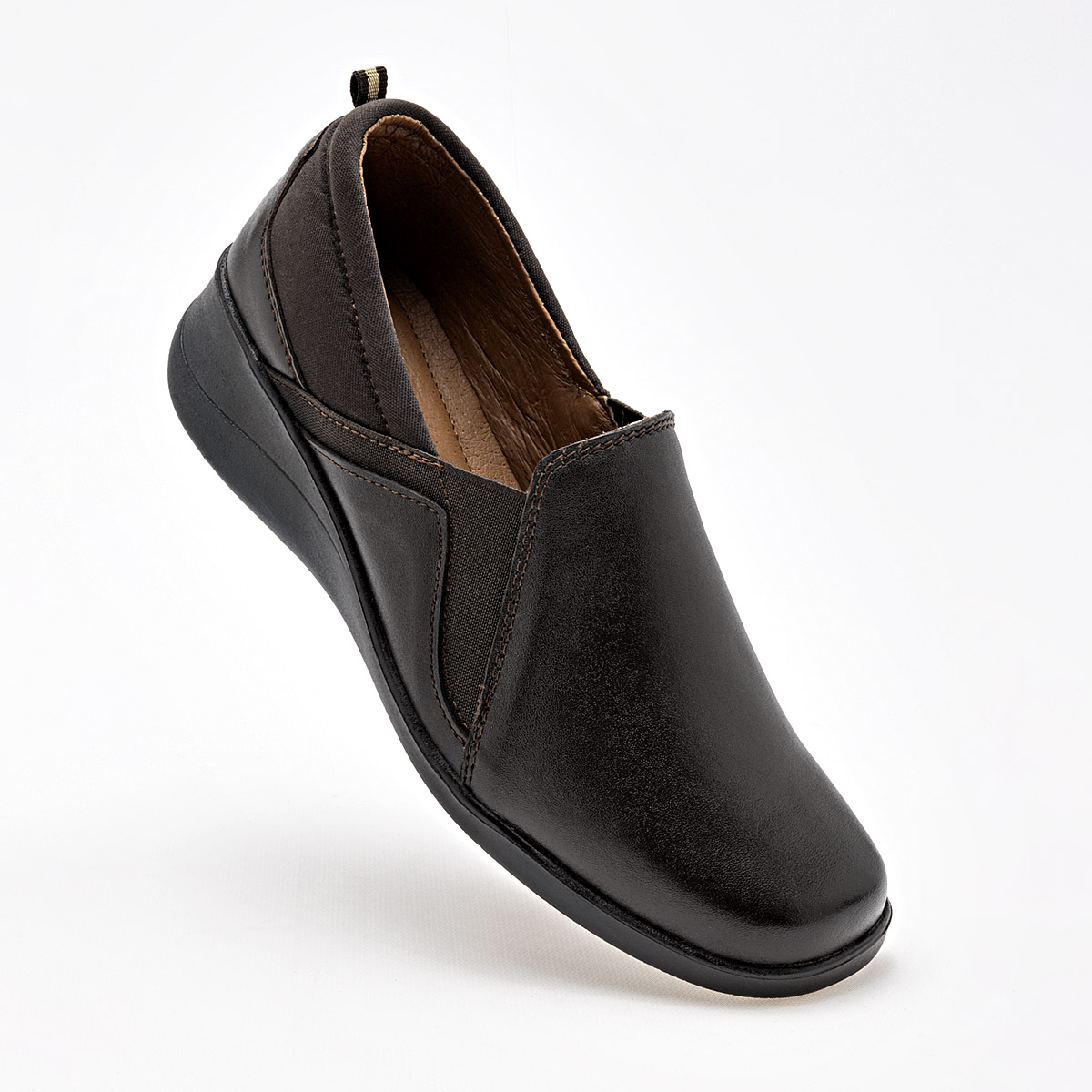 KEVEK 182 MUJER ZAPATO CASUALPLATAFORMA 4 CM EN PIEL COLOR CAFE