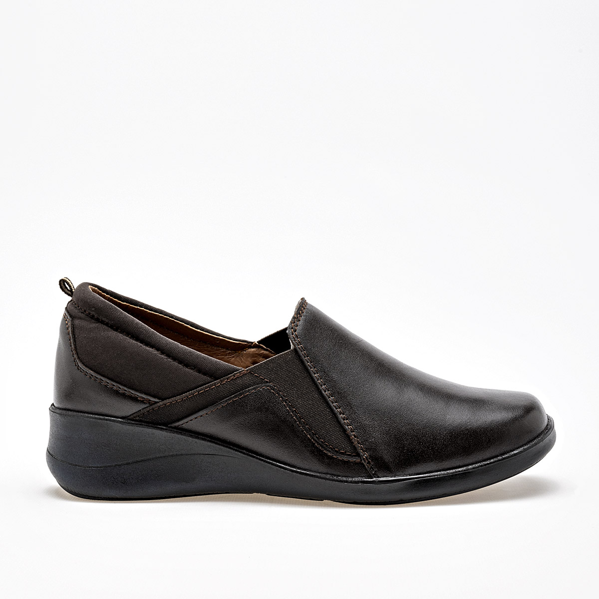 KEVEK 182 MUJER ZAPATO CASUALPLATAFORMA 4 CM EN PIEL COLOR CAFE