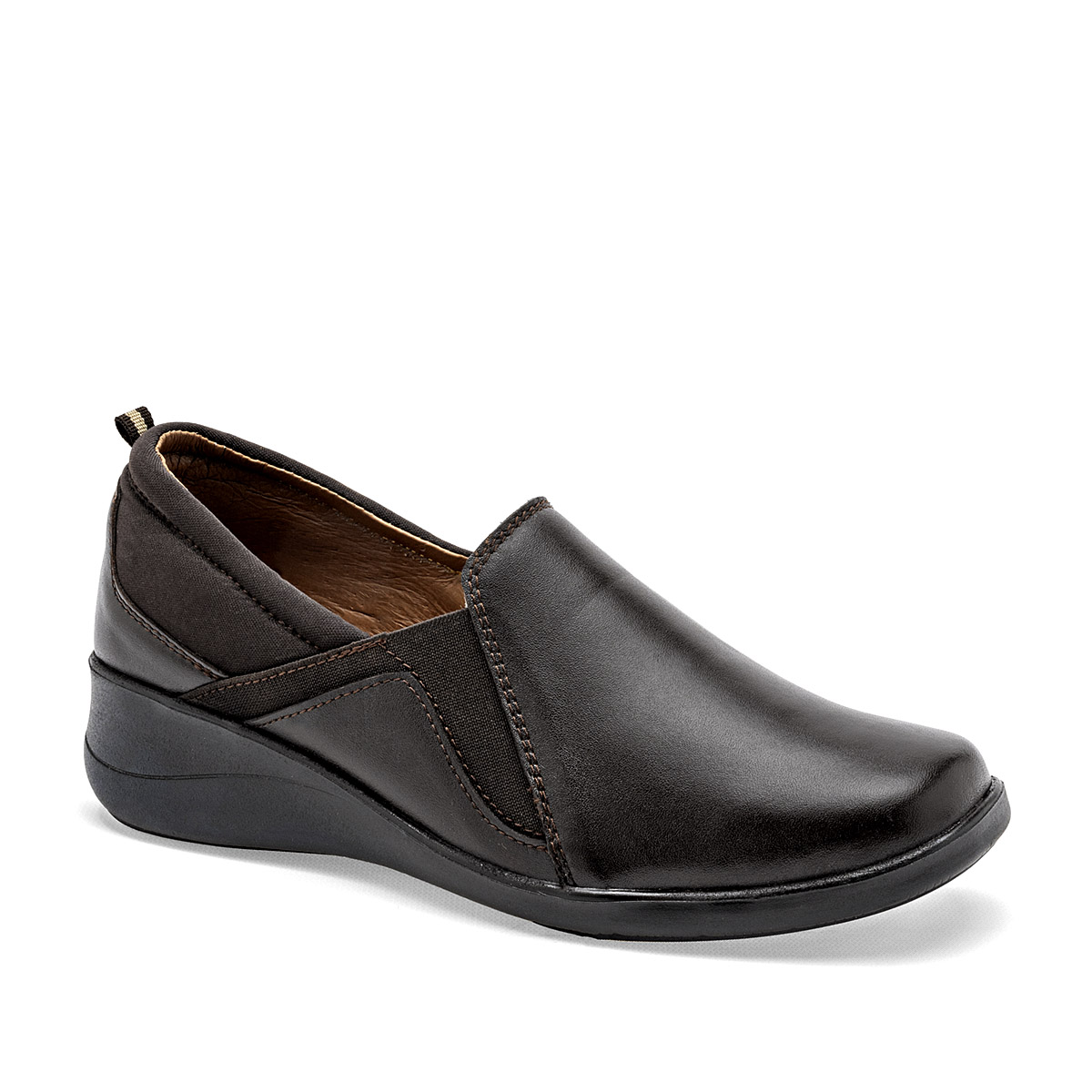 KEVEK 182 MUJER ZAPATO CASUALPLATAFORMA 4 CM EN PIEL COLOR CAFE