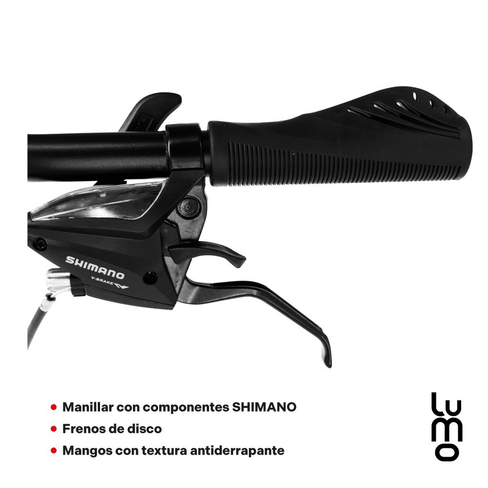 Bicicleta De Montaña Aluminio Doble Suspensión R29 Shimano