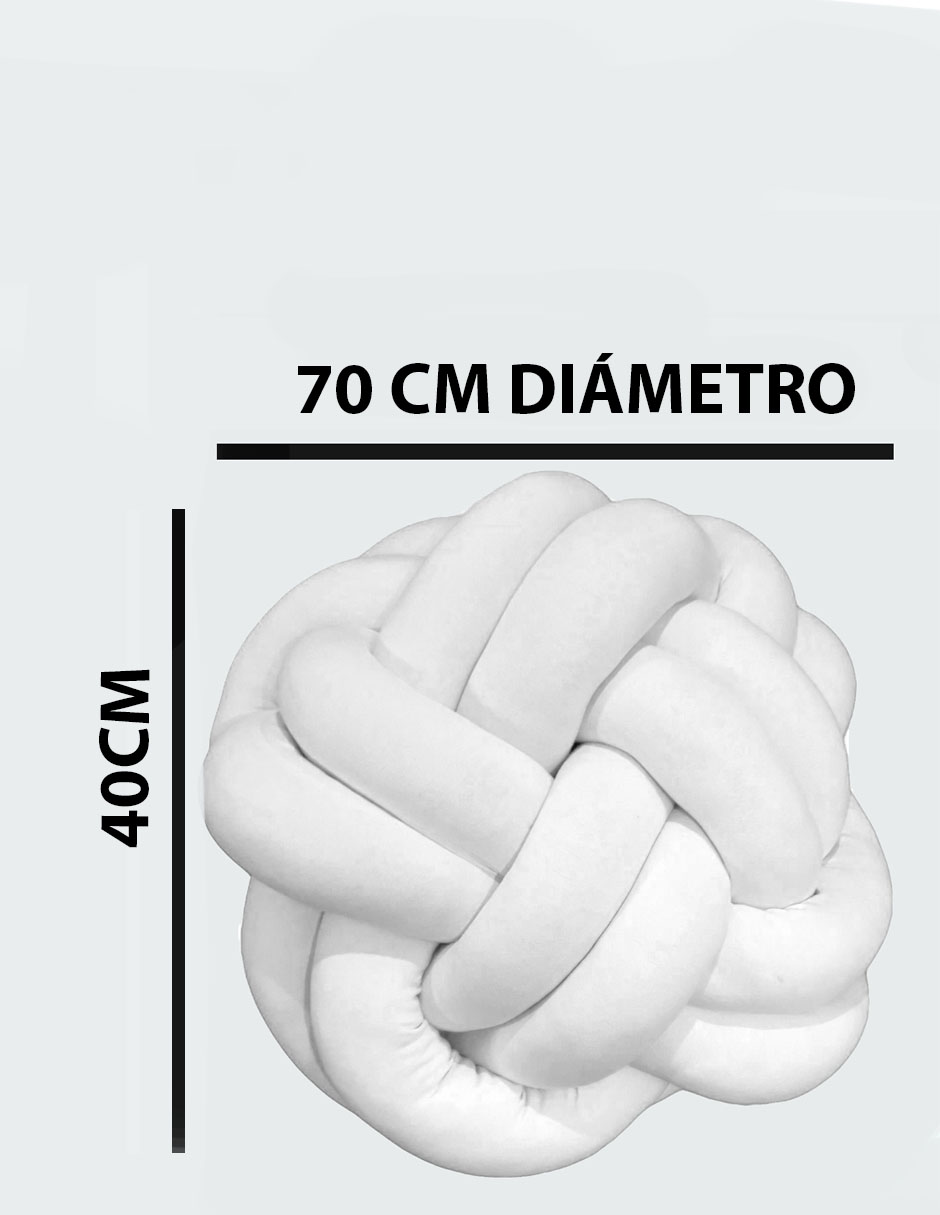 Puff Piso Decorativo Blanco Recamara Hogar Regalo Original