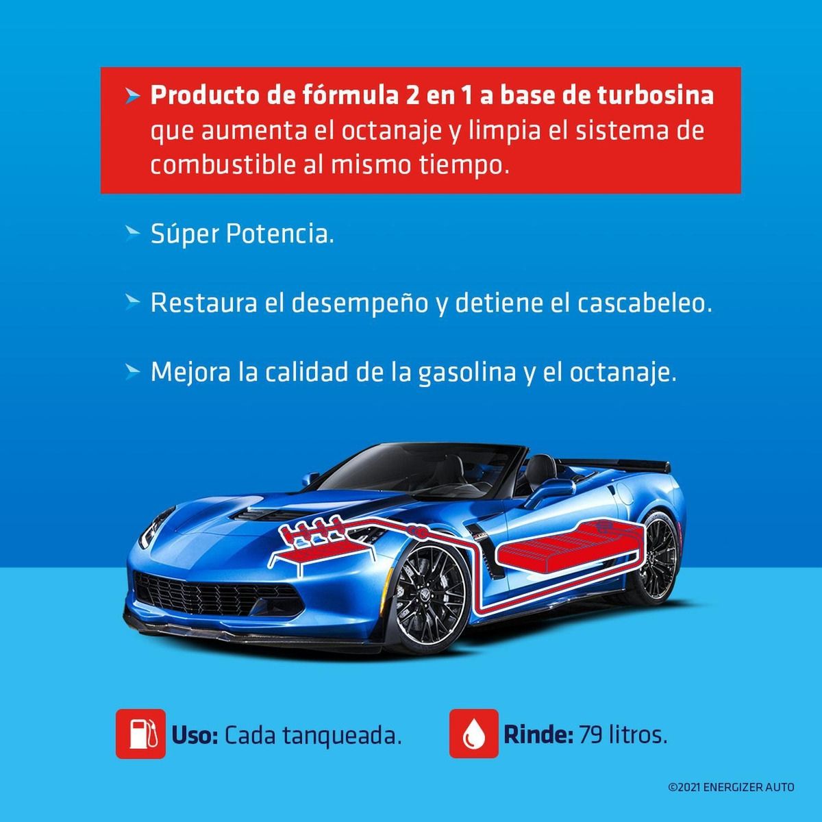 6 Pzas Elevador Octanaje STP Recupera Rendimiento 155 ml
