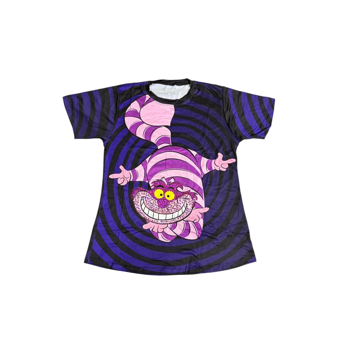 Blusa Gato Sonriente Alicia En El Pais De Las Maravillas