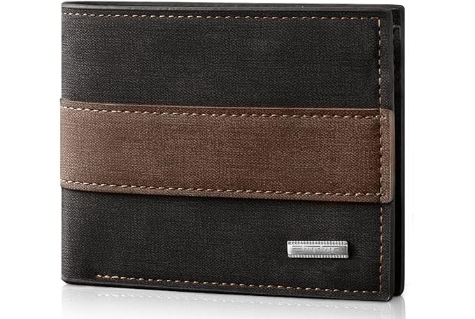 Cartera Hombre con Bloqueo RFID, Cartera de Piel para Caballero