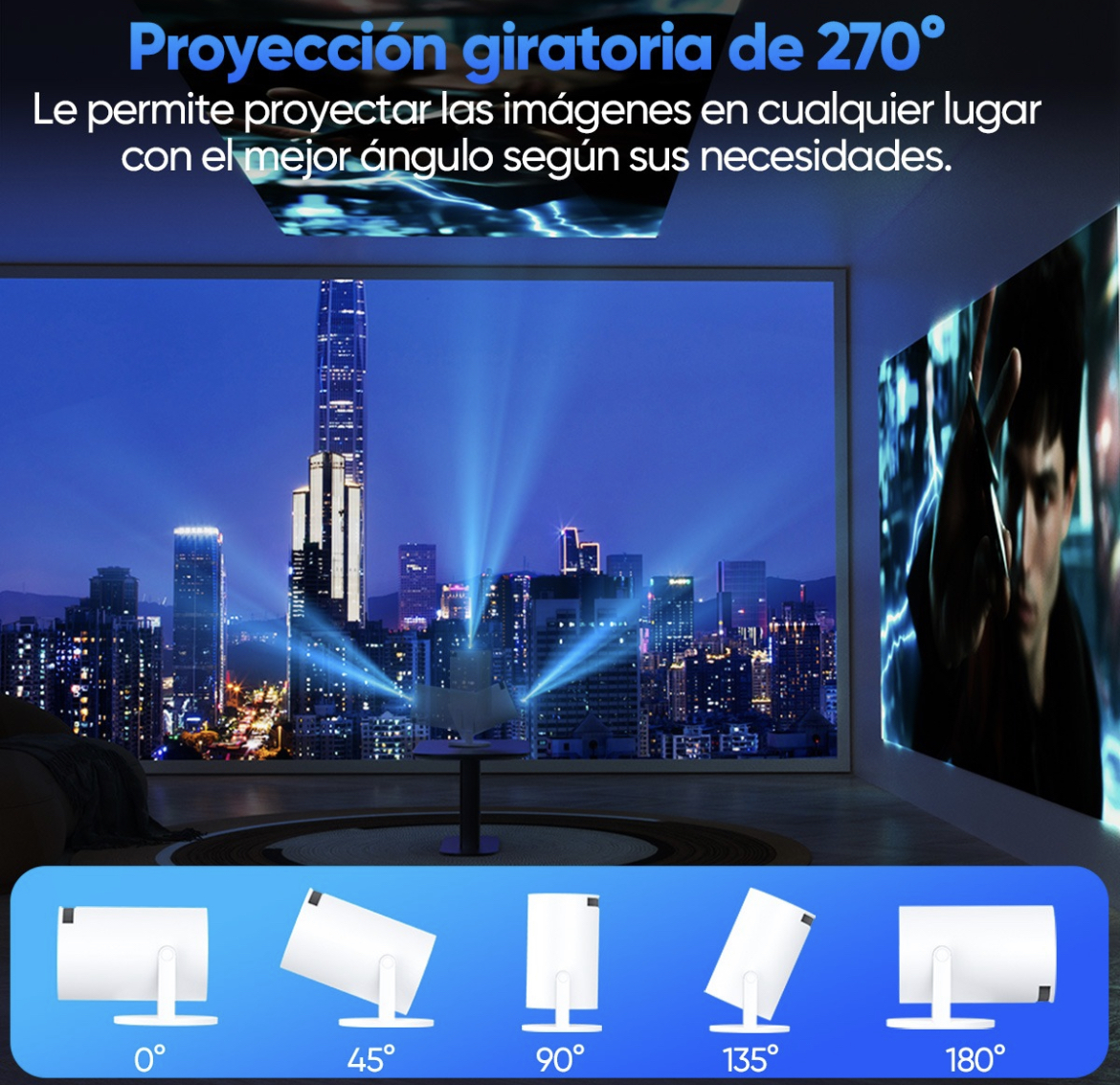 Proyector Profesional 4k Android 8000lm Led 1080p Hy300 Pro