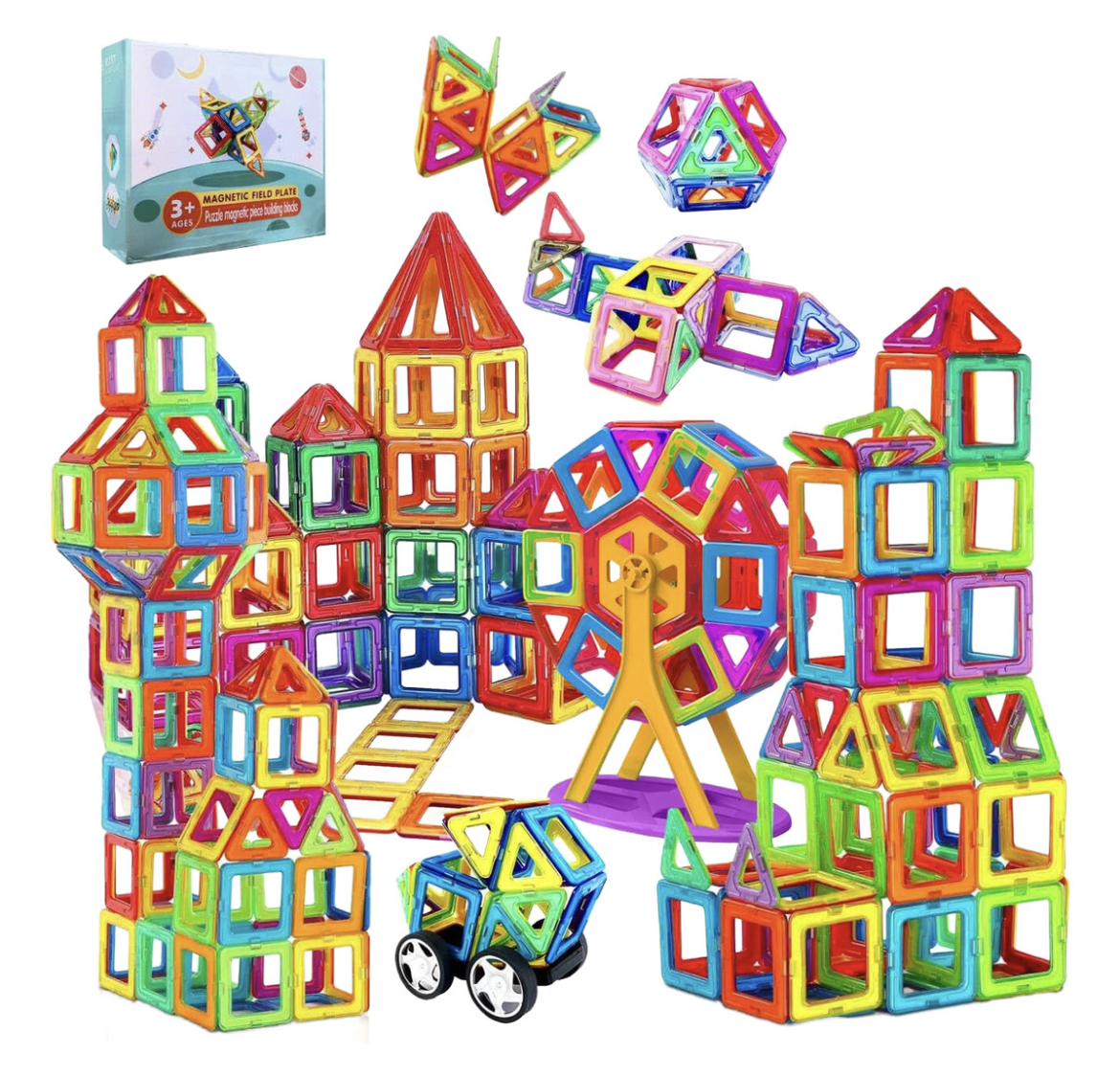 Bloques Magnéticos Construcción Juguetes Niños Regalos 84pzs