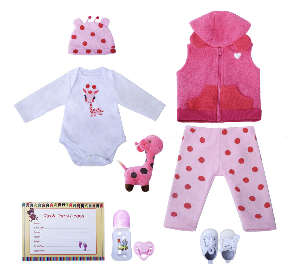 60cm Muñeca De Bebé Reborn Bebé Niña De Silicona Y Algodón