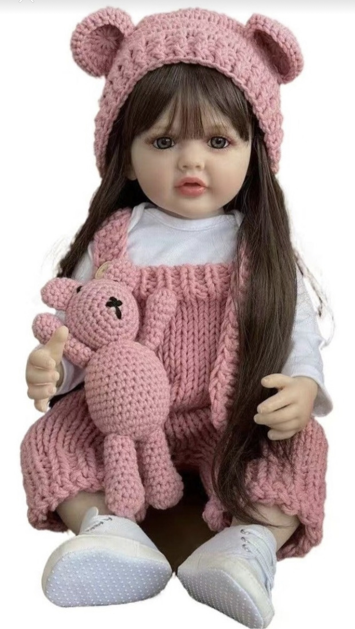55 Cm Lindo Realista Reborn Bebé Muñecas Niño Silicona