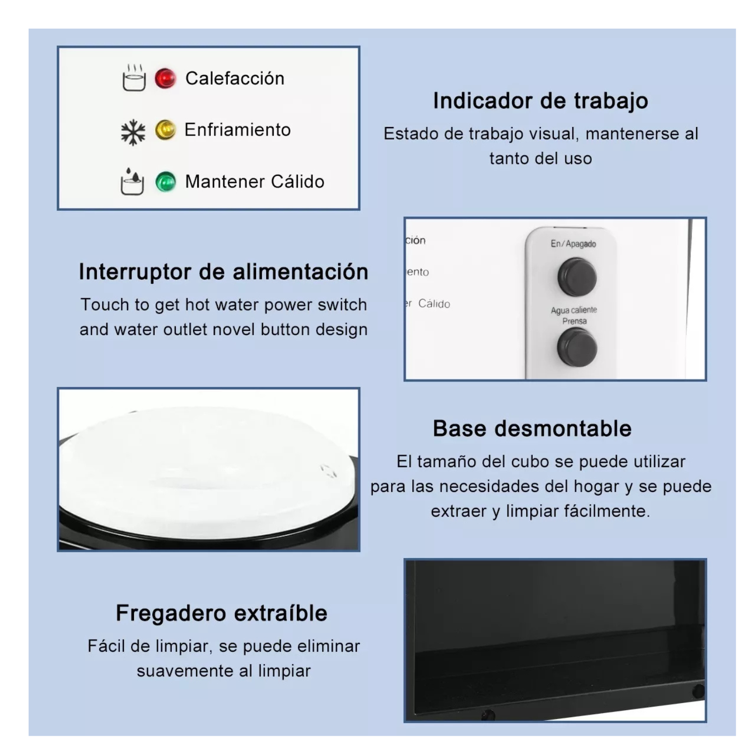 Dispensador De Agua Fría Y Caliente Eléctrico 