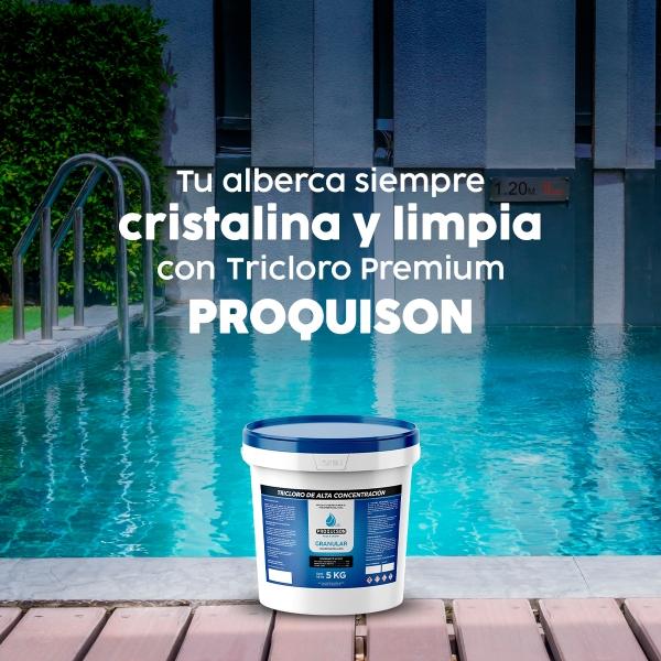 Cloro para alberca granular 5 kg Proquison 90% desinfección