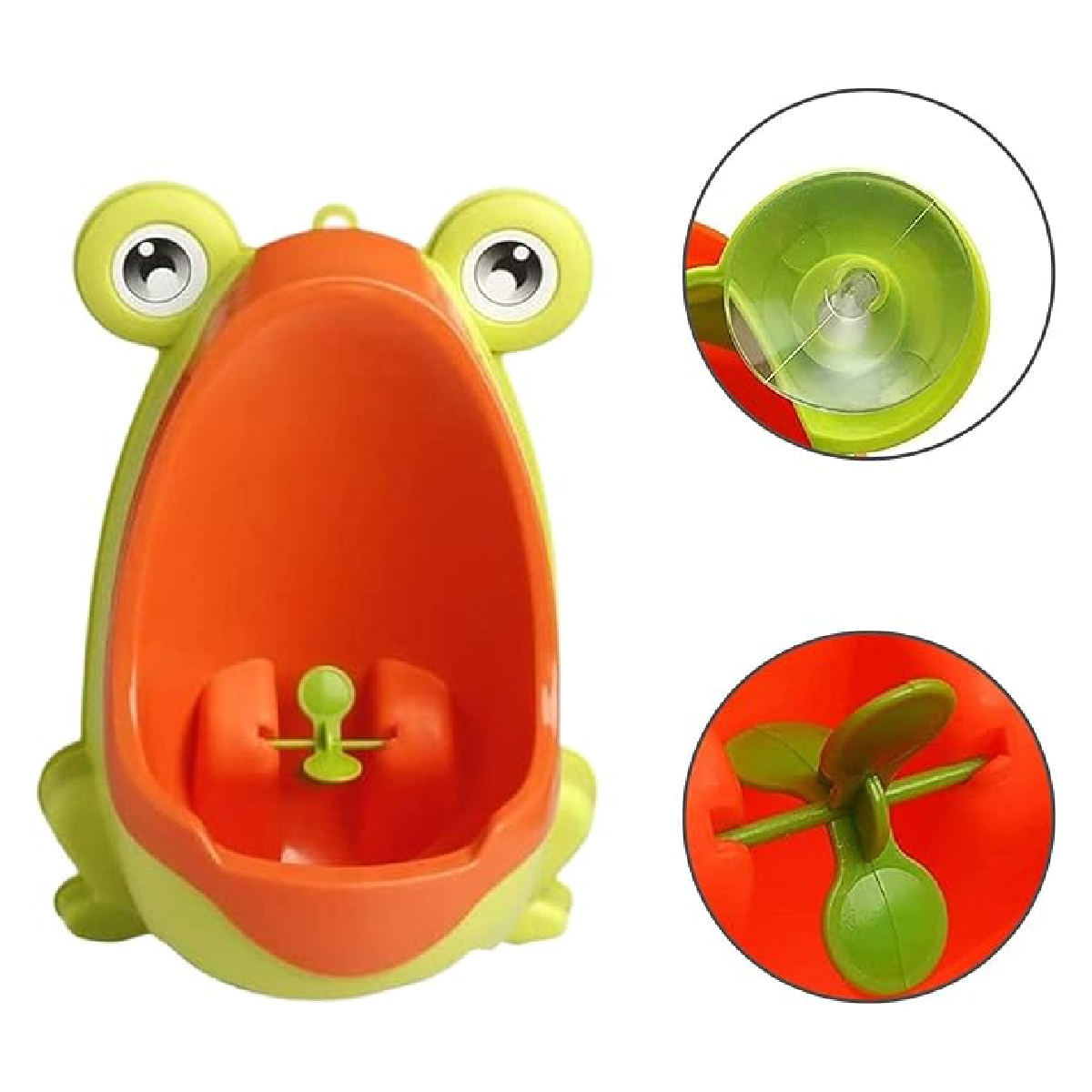Baño Entrenador Mingitorio Para Bebe Bañito Rana Urinario Niño Naranja