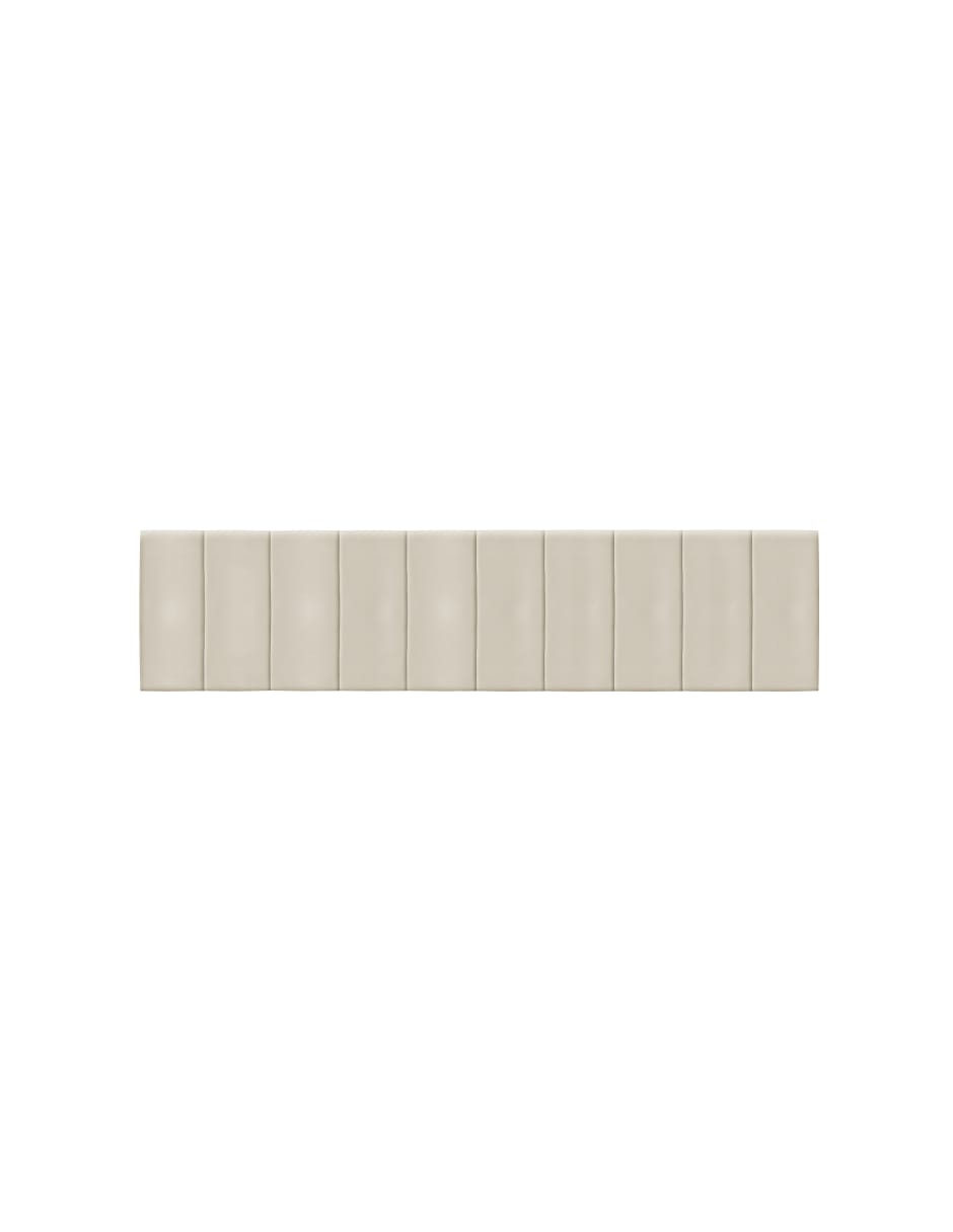 Cabecera King Size Harmony Rayas y  3 Ajustes De Altura, Beige