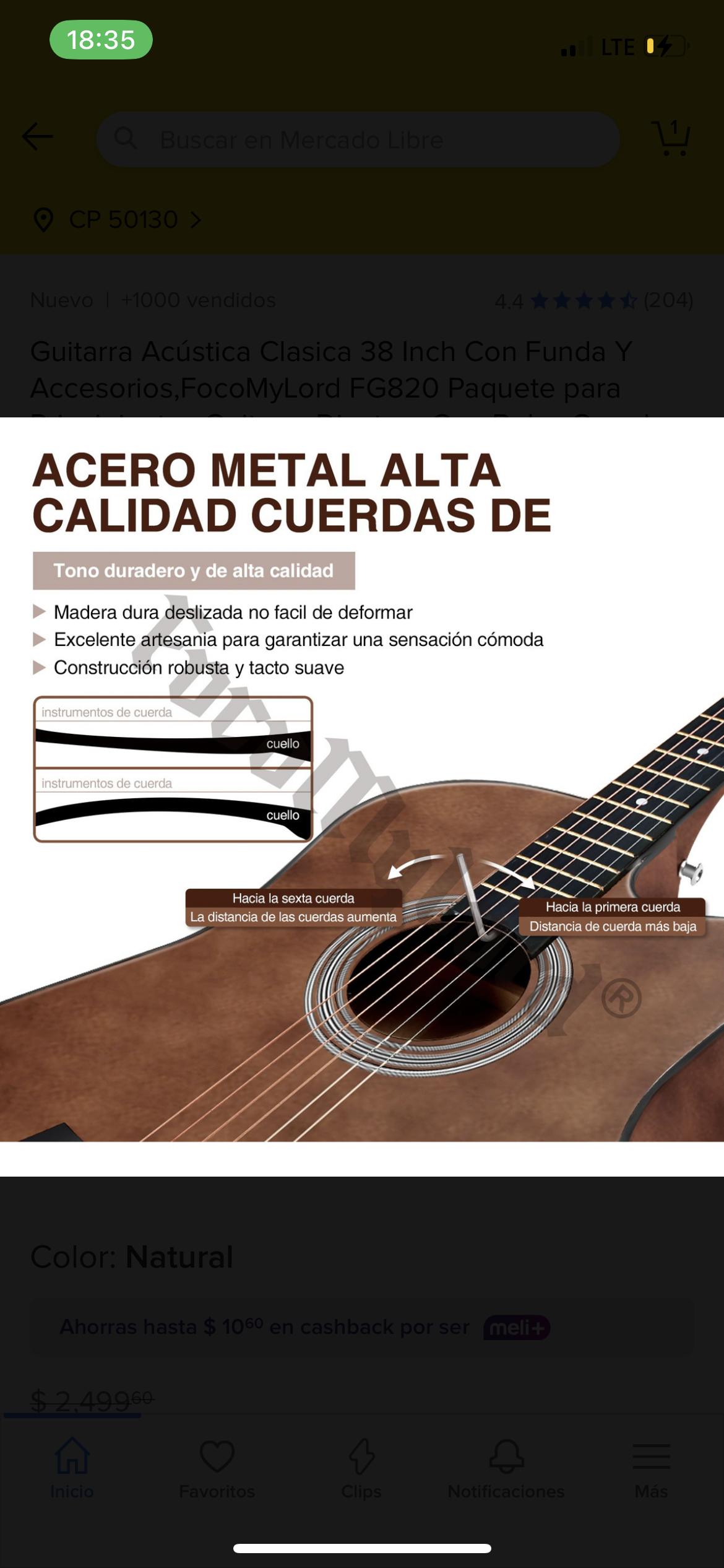 Guitarra Acústica Clasica 38 Inch Con Funda Y Accesorios,FocoMyLord FG820 Paquete para Principiantes Guitarra Diestros Con Bolsa,Cuerdas extra,Capo