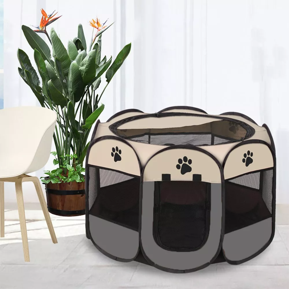 Casa Corral Portátil Viajes Y Paseo Perro Juego Para Mascota