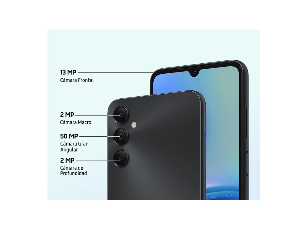Samsung Galaxy A05s 6.7 Dual SIM, 128GB, 4GB RAM, COLOR NEGRO