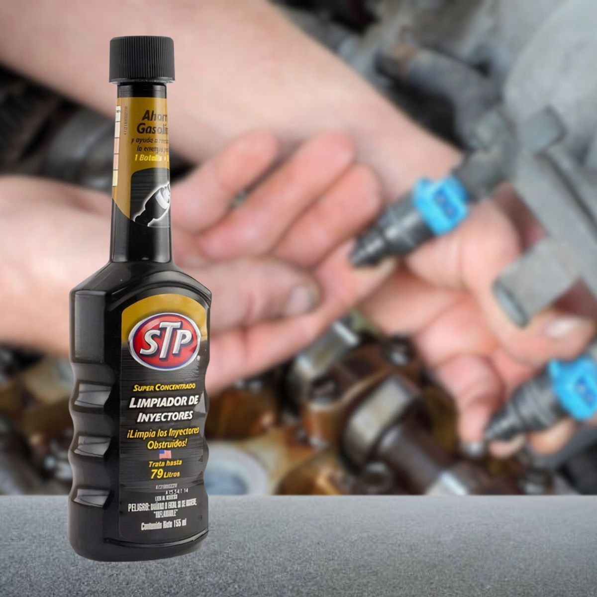 6 Pzas Limpiador Inyectores STP 155 ml Ahorrado de Gasolina