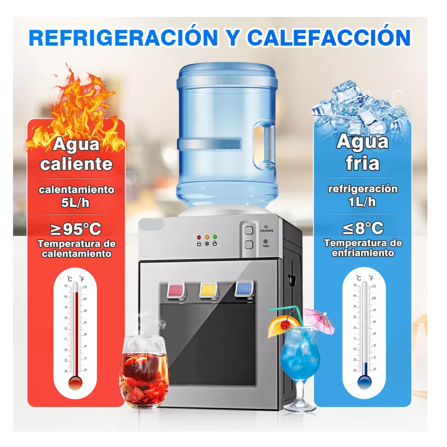 Dispensador De Agua Fría Y Caliente 