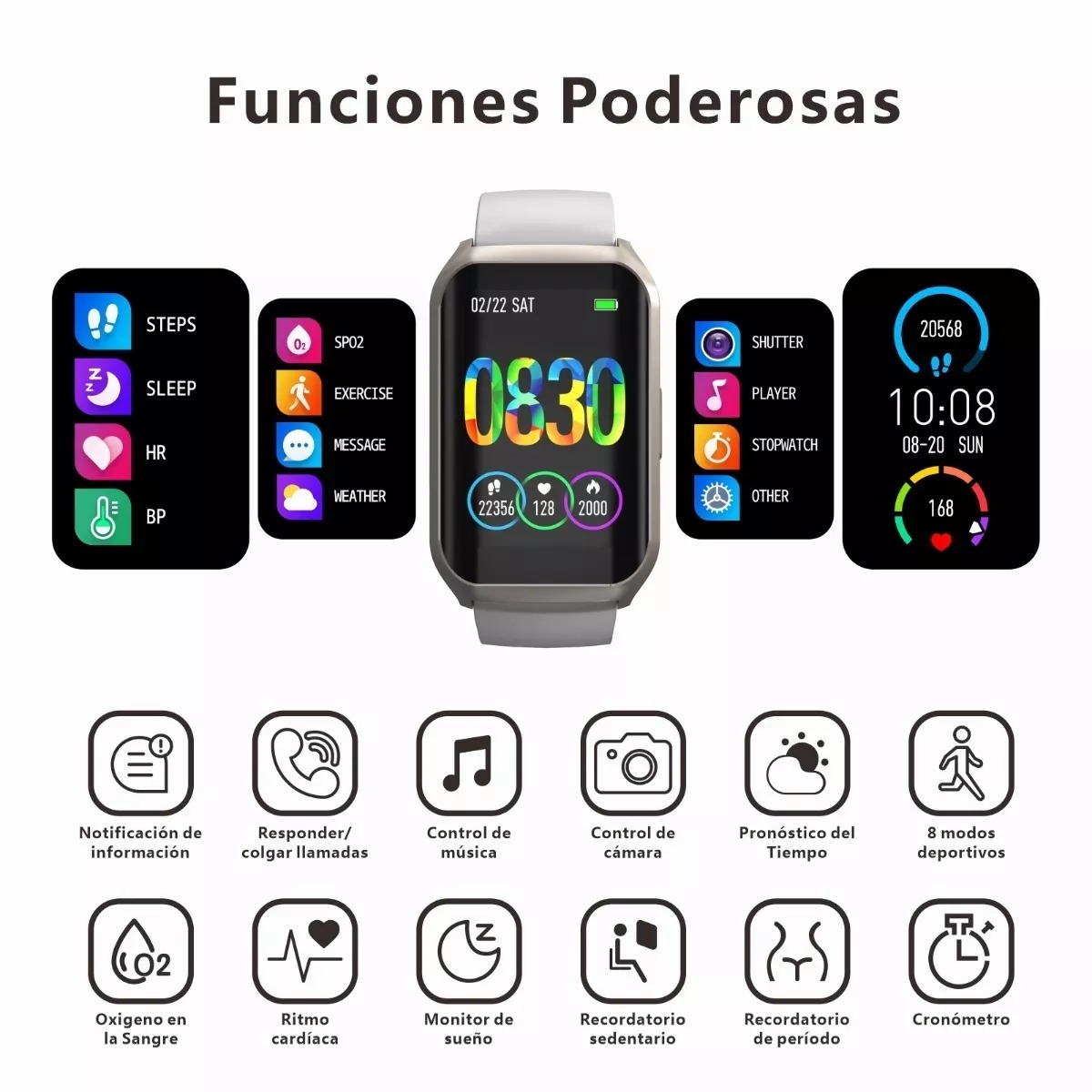Reloj Inteligente Deportivo H77 Smartwatch Bluetooth 1.57