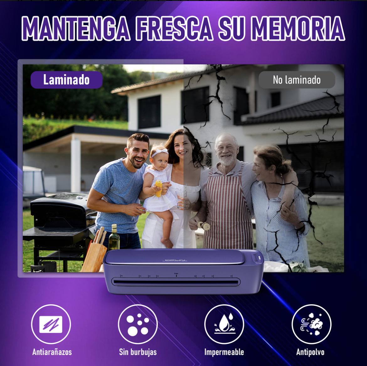 Laminadora Enmicadora De 13 Pulgadas Térmica. A3, Laminadora A3 6 En 1 Con Cortador De Papel Y 30 Micas Para Hogar, Oficina Y Escuela
