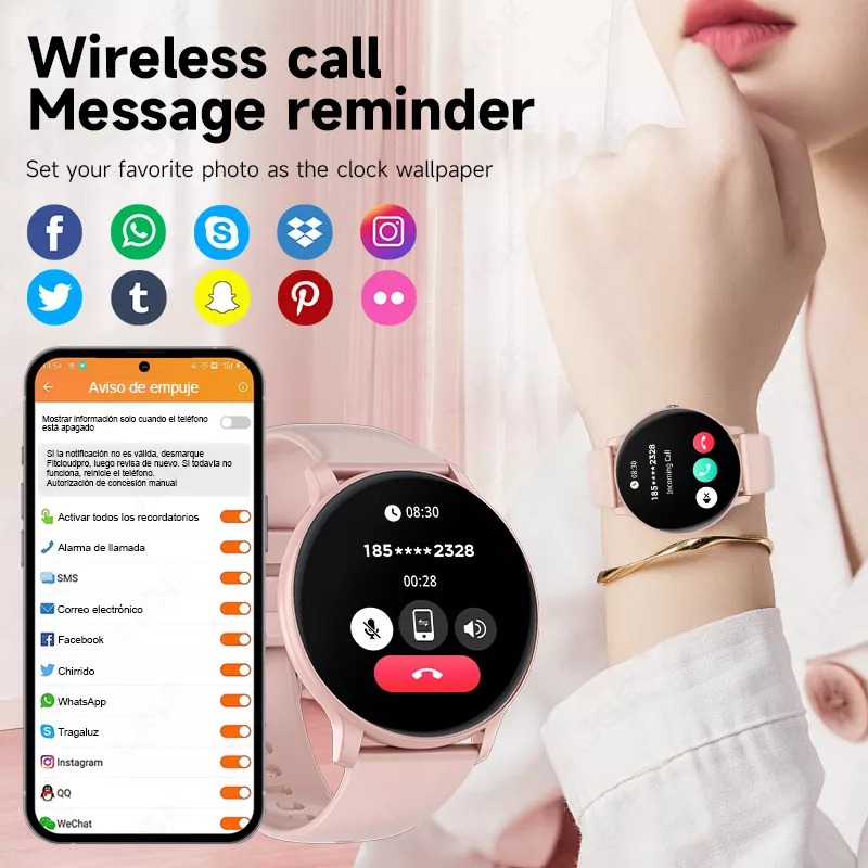 Reloj Inteligente Smartwatch Llamadas Bluetooth Impermeable