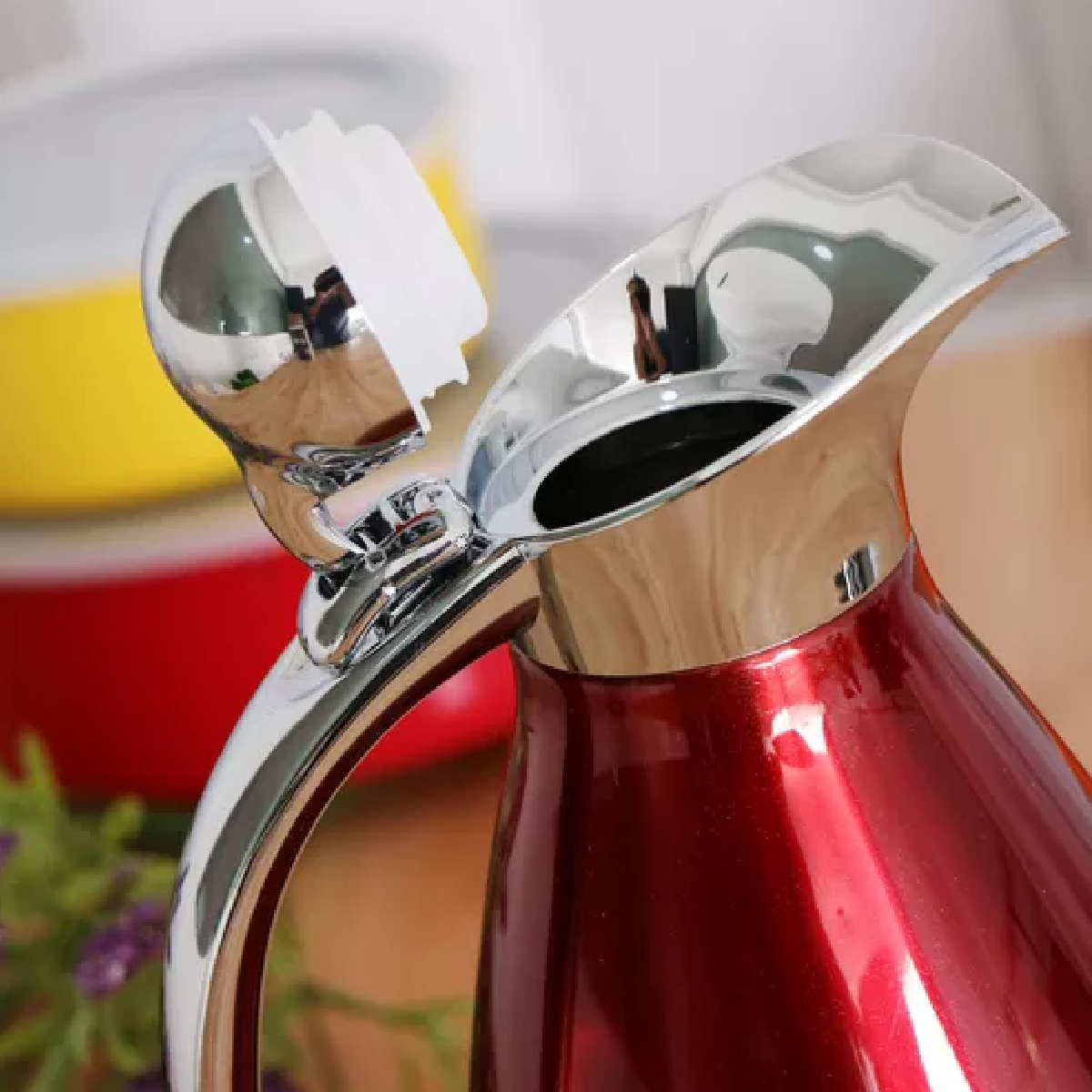 Jarra Termica 2 LT Inoxidable Roja