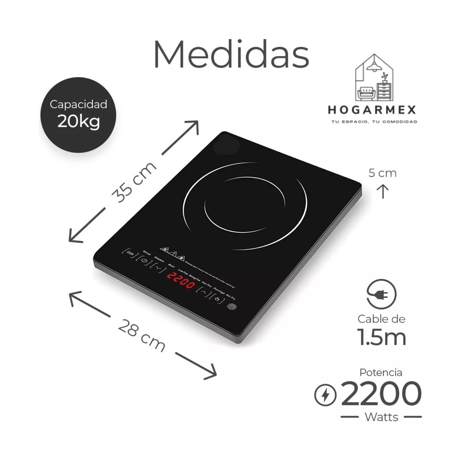Parrilla Eléctrica De Inducción Magnética 8 Tipos De Cocción