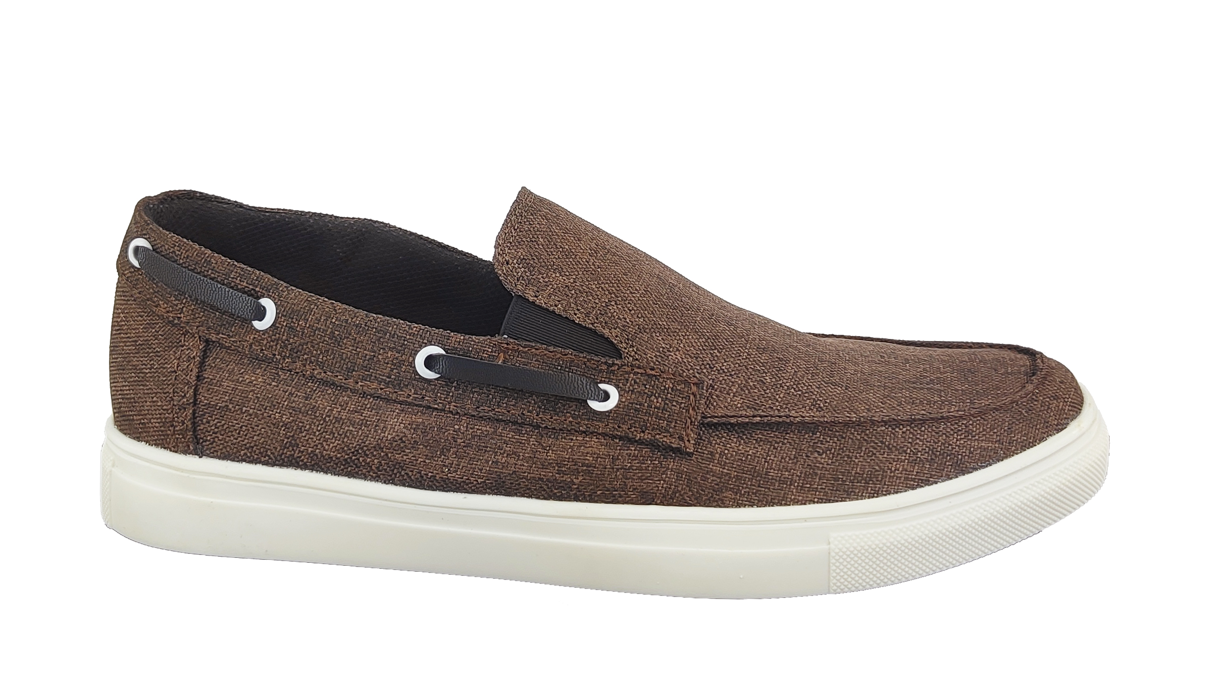 Tenis AH GUSTO Mocasín Hombre De Textil Fresco Comodo Y Moderno color Café