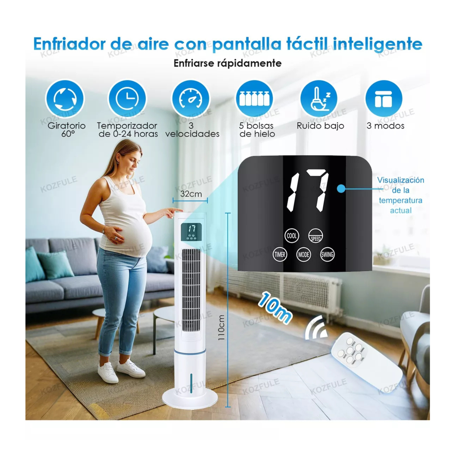 Enfriador De Aire Acondicionado Ventilador Frio 