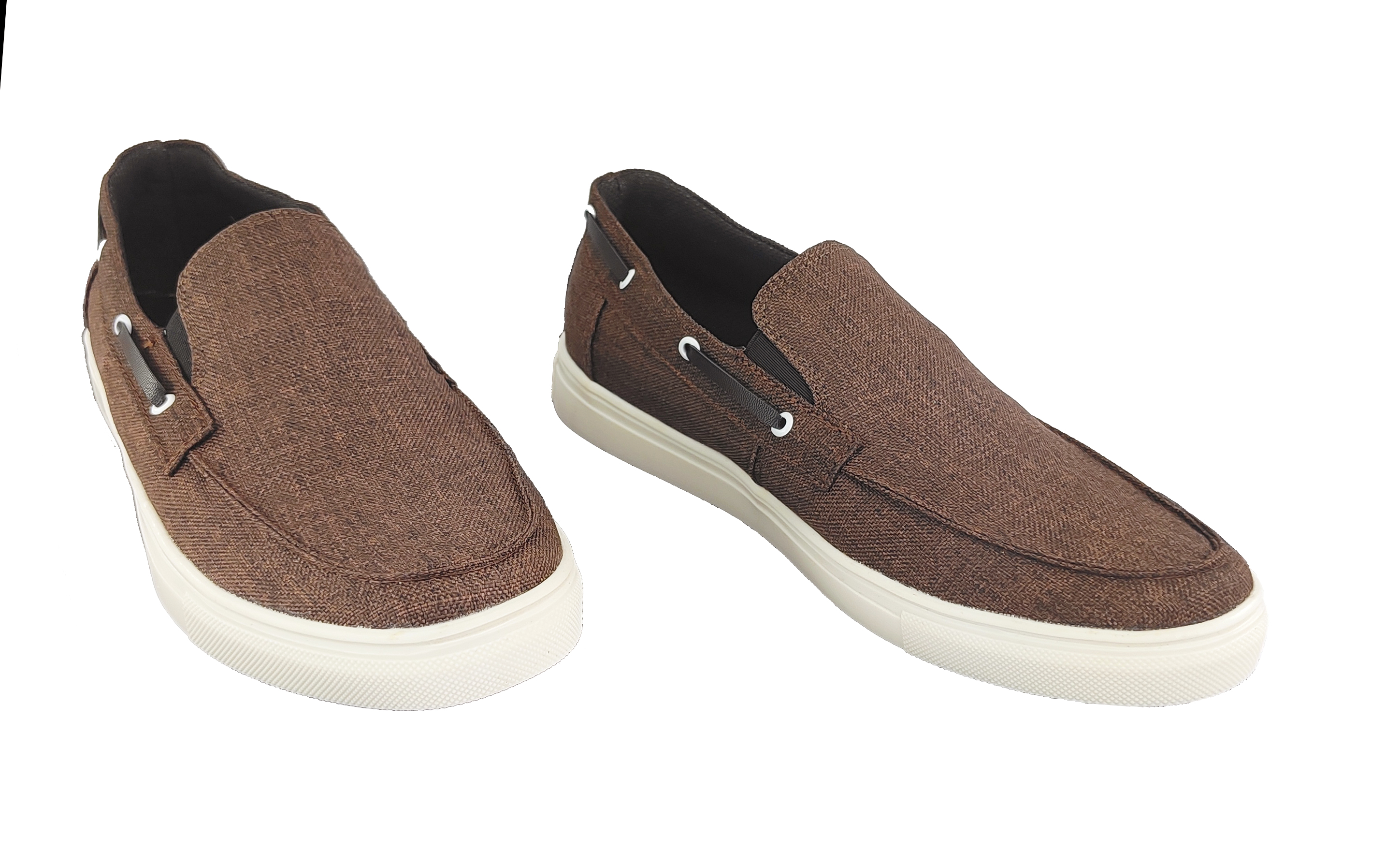 Tenis AH GUSTO Mocasín Hombre De Textil Fresco Comodo Y Moderno color Café