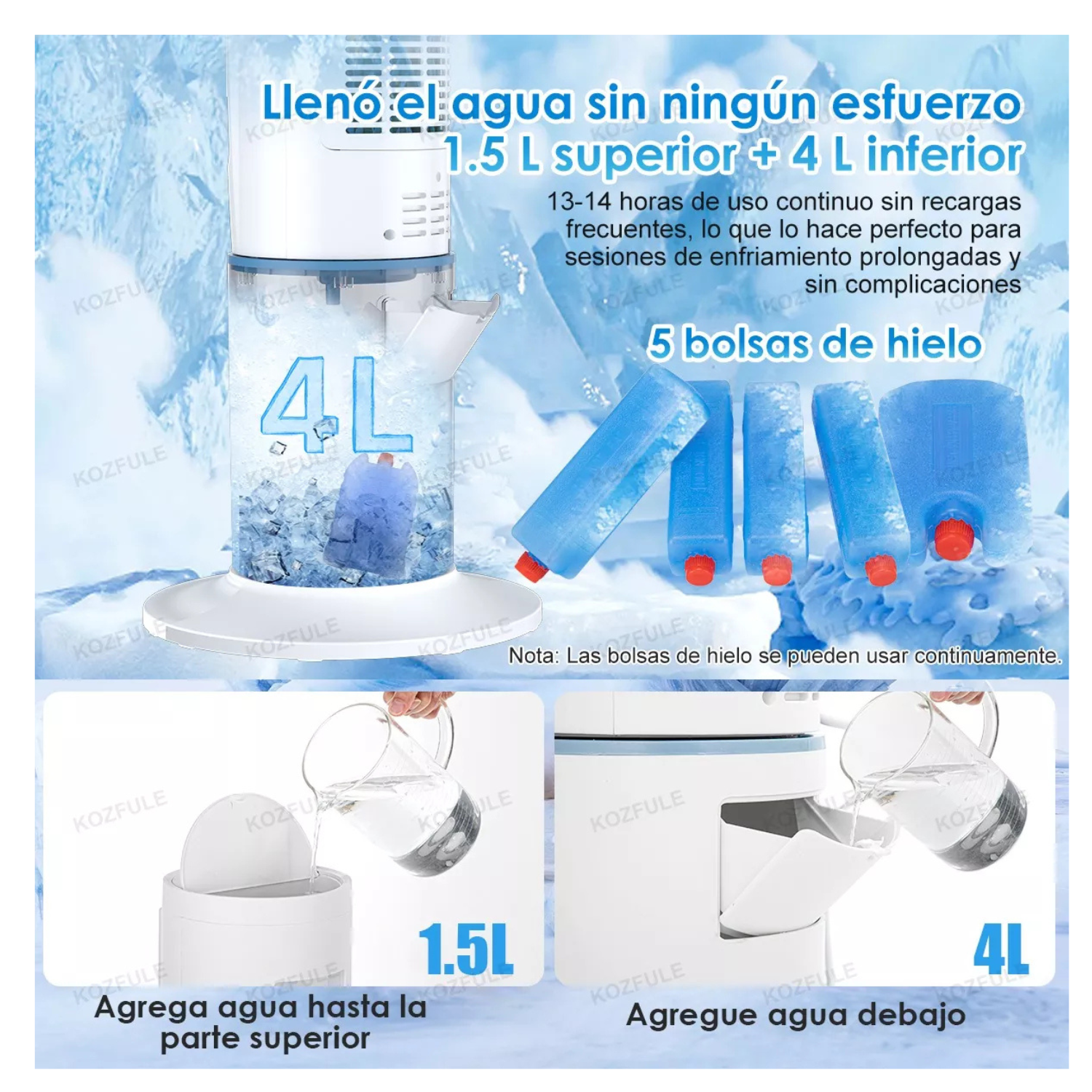Enfriador De Aire Acondicionado Ventilador Frio 