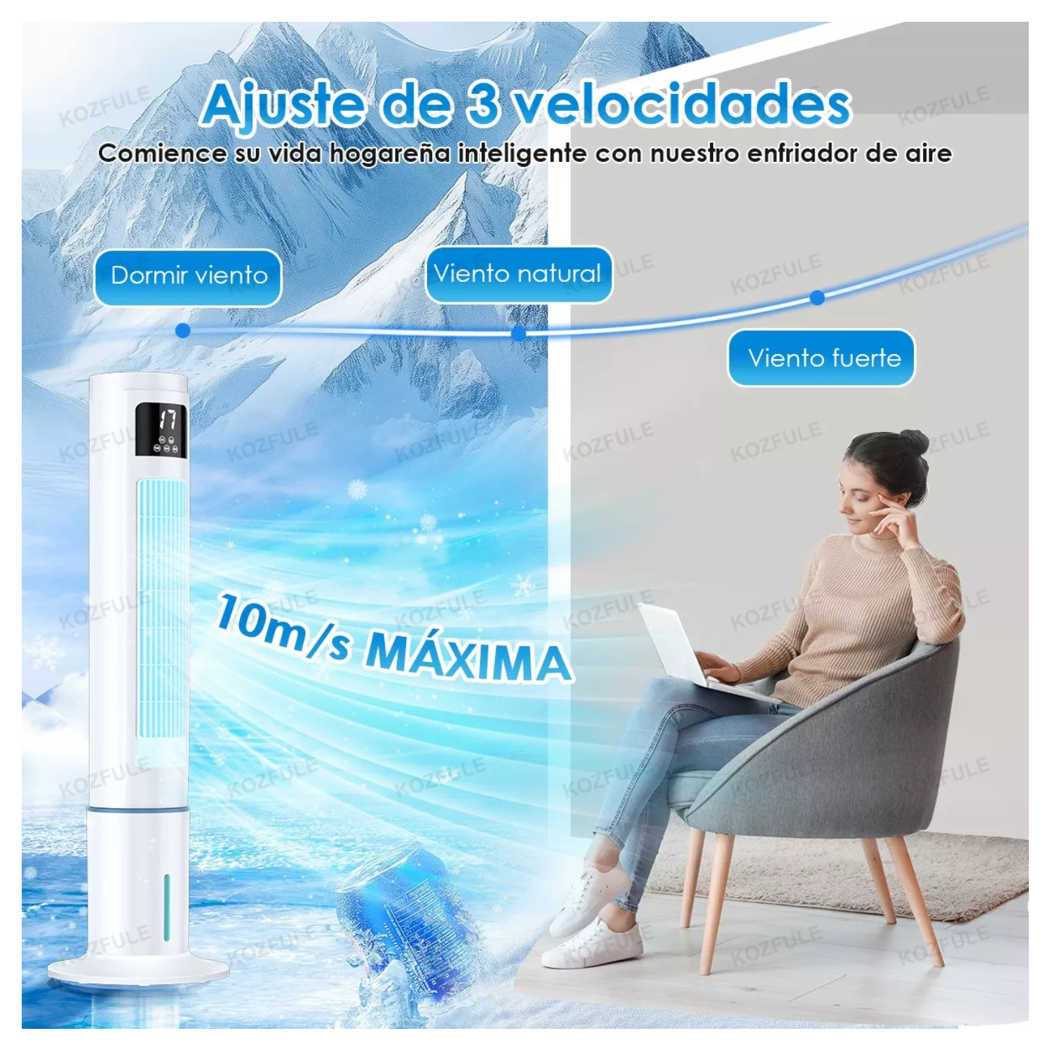 Enfriador De Aire Acondicionado Ventilador Frio 