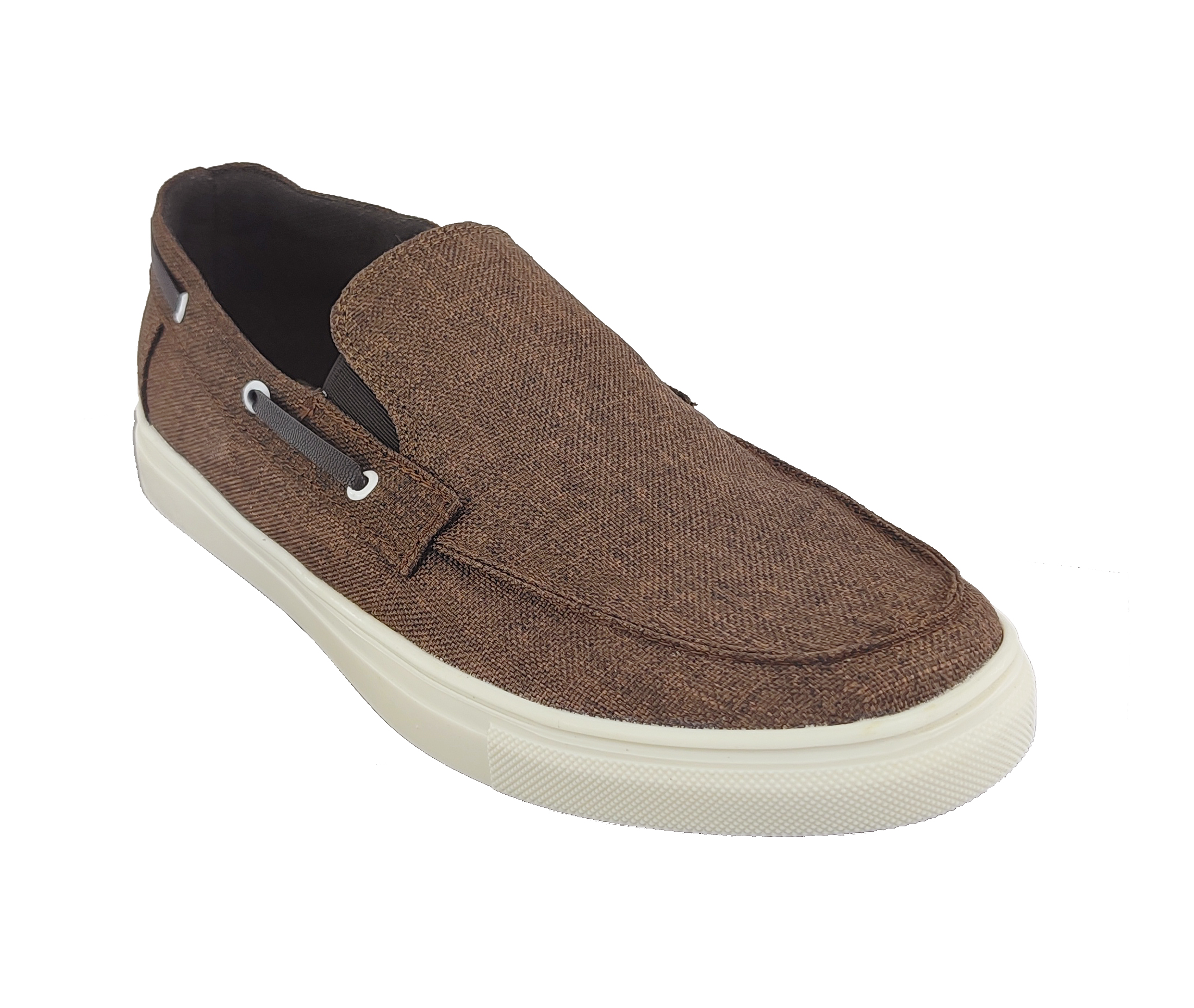 Tenis AH GUSTO Mocasín Hombre De Textil Fresco Comodo Y Moderno color Café