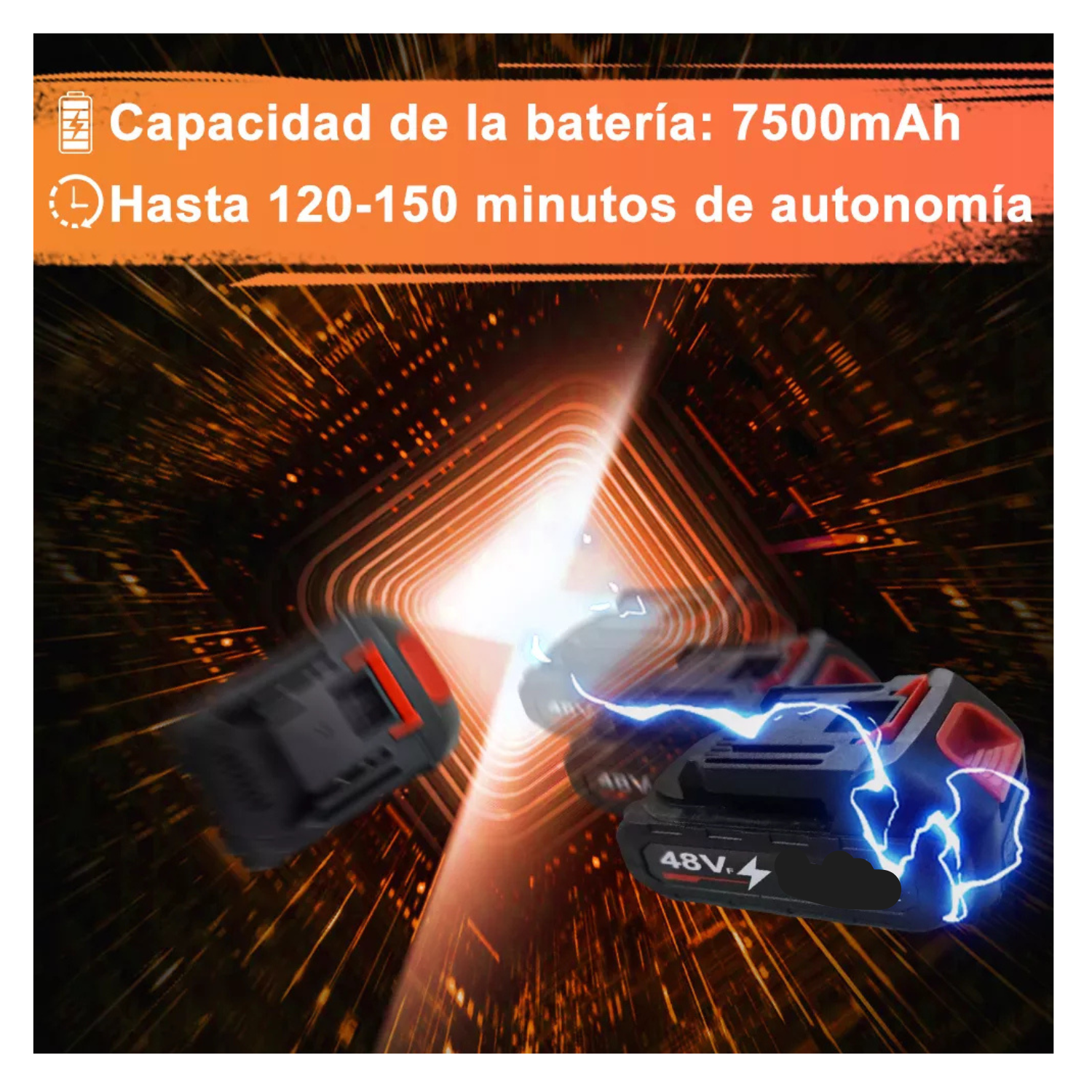 Desbrozadora Eléctrica 1.8kw Portátil Podadora Cortadora Pasto Inalámbrica 3 En1