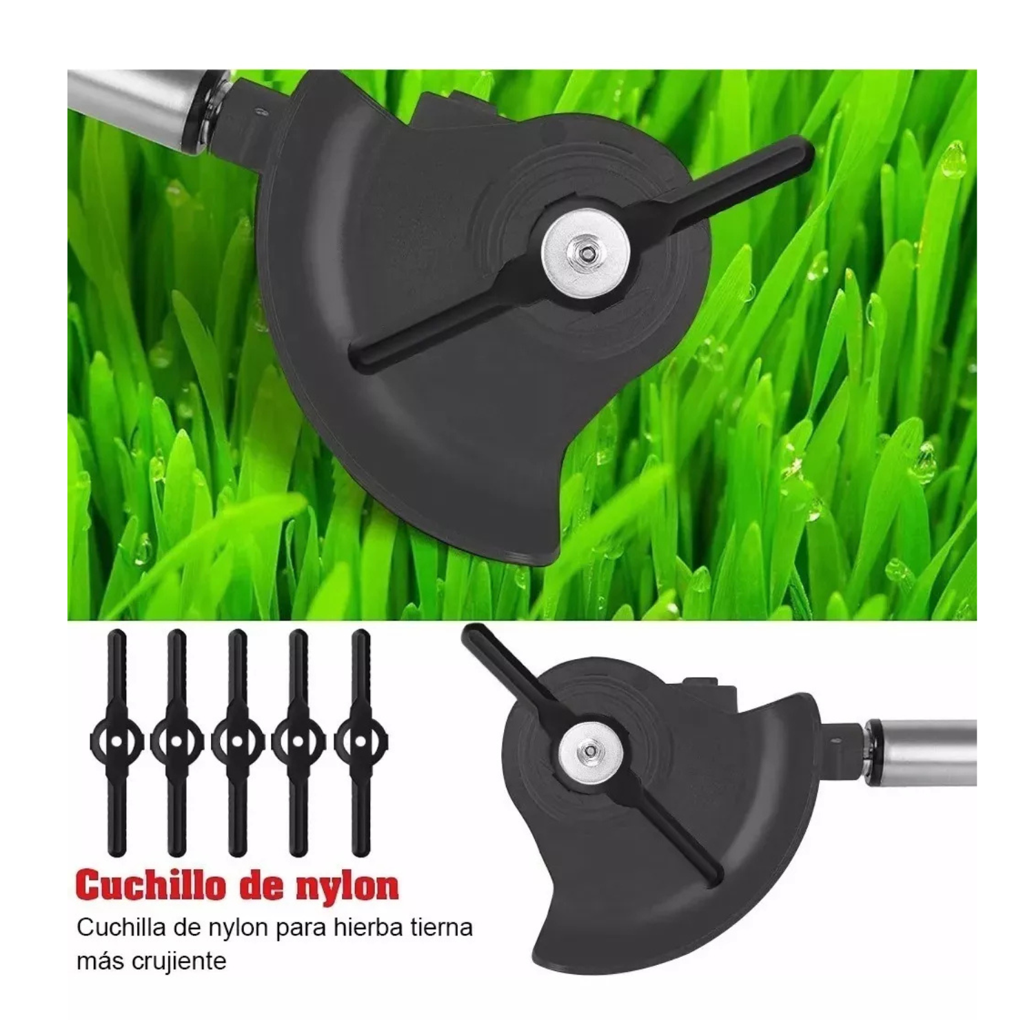 Desbrozadora Eléctrica Inalambrica De Césped 36v Con 2 Baterías