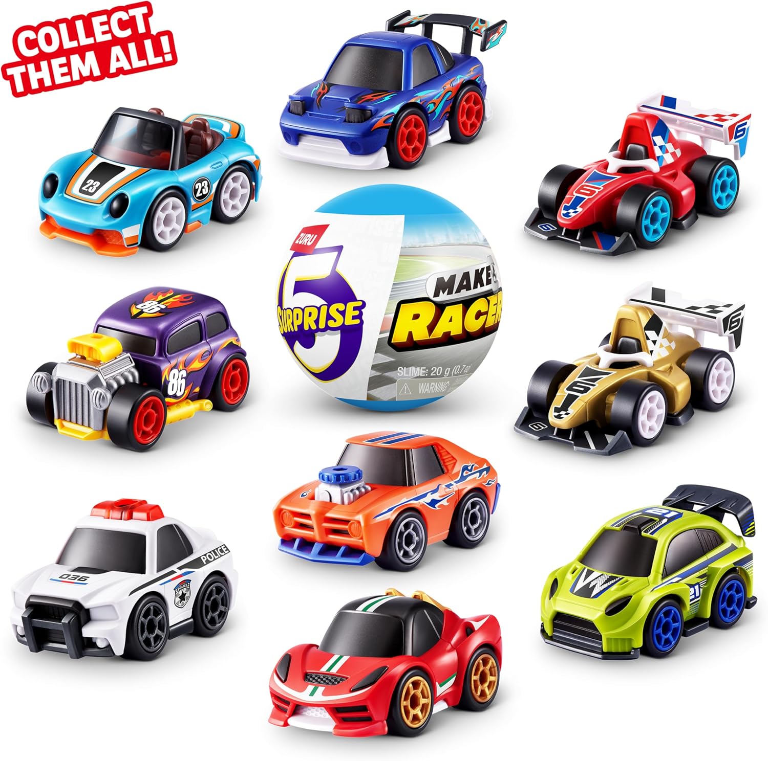 Minibrands Juguete Miniatura Make a Racer 5 sorpresas Series 1