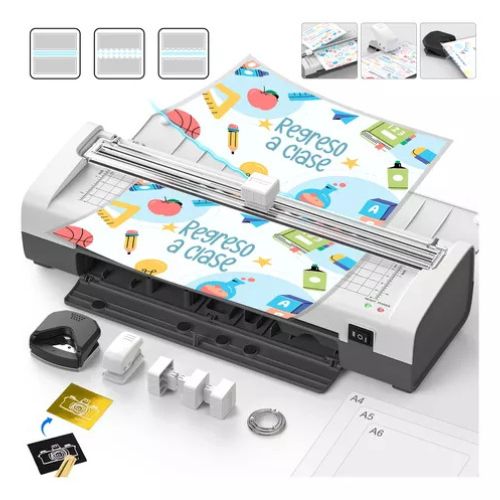 Laminadora Enmicadora Térmica/frio/foil Con Cortadora 8 En 1