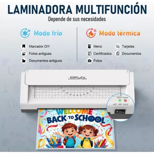Laminadora Enmicadora Térmica/frio/foil Con Cortadora 8 En 1