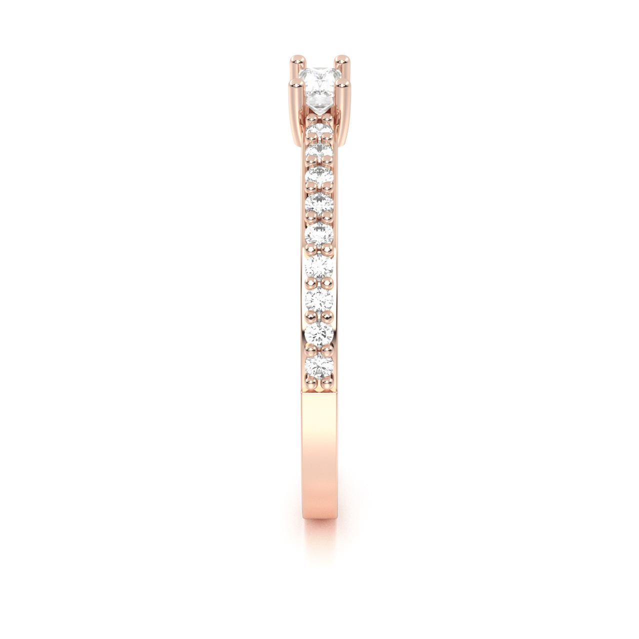 Anillo de Promesa Oro 10K Rosa Ariel Abba Joyas