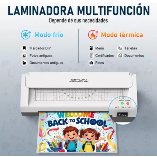 Laminadora Enmicadora Térmica/frio/foil Con Cortadora 8 En 1