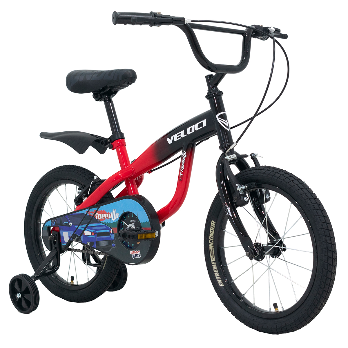 Bicicleta Veloci Speedup Rodada 16 Rojo Infantil