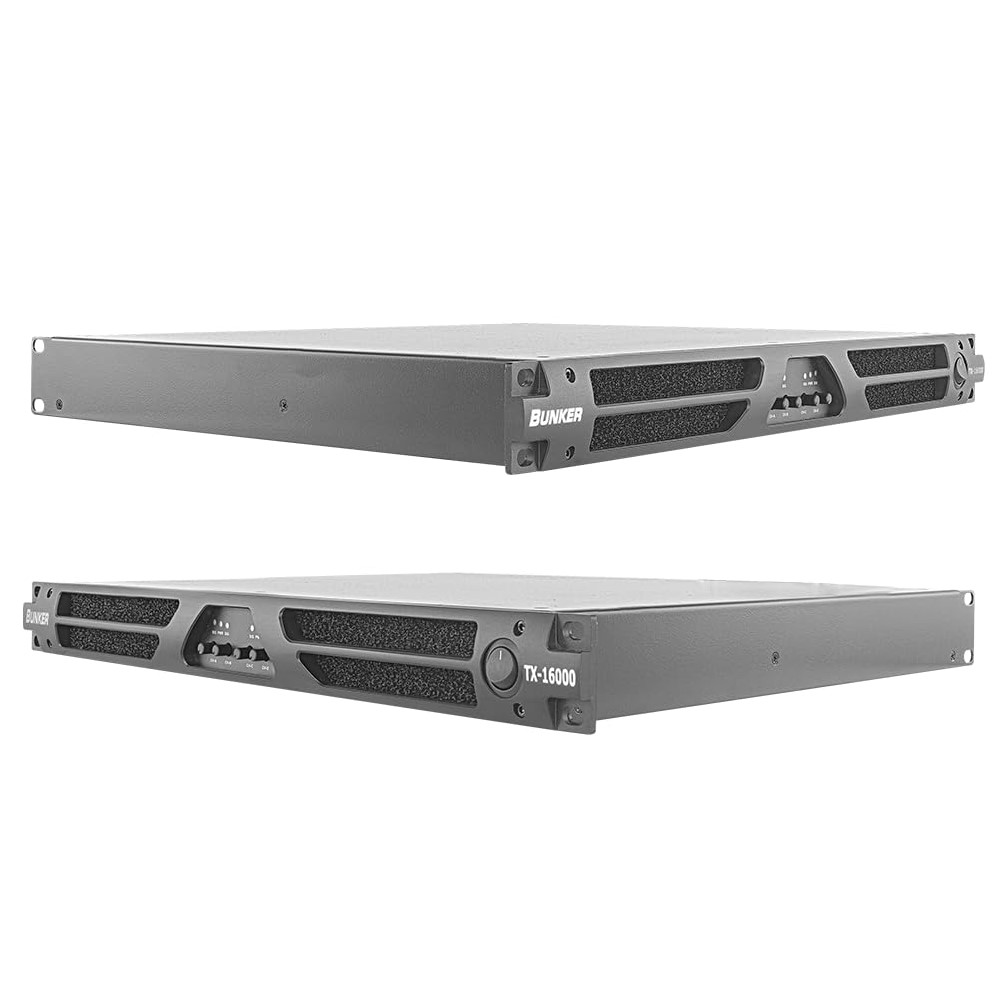 Amplificador Audio BUNKER TX-16000 4 Canales Clase D 6000w