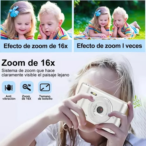 Cámara digital HD 4k Video Audio Webcam Principiante + 32 GB 50 mxp 1080p